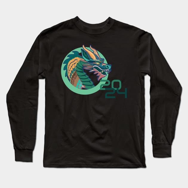 Dragon 2024 Long Sleeve T-Shirt by PulsePeople